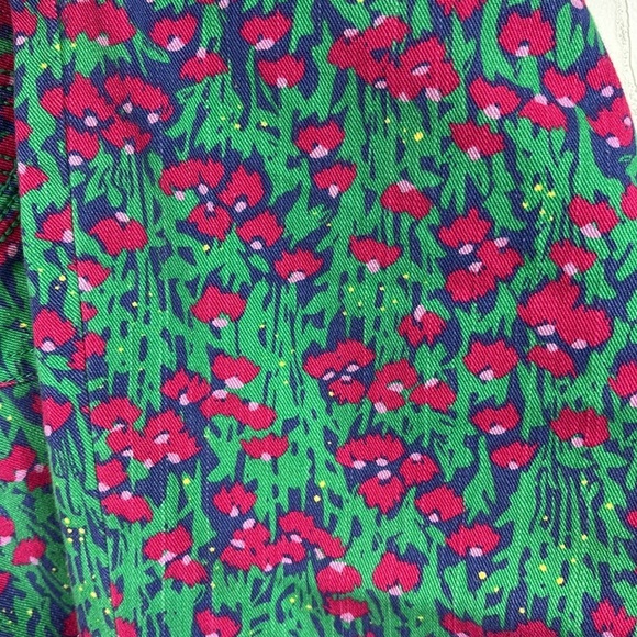 Lilly Pulitzer floral worth skinny mini jeans sz 2 - Picture 10 of 11